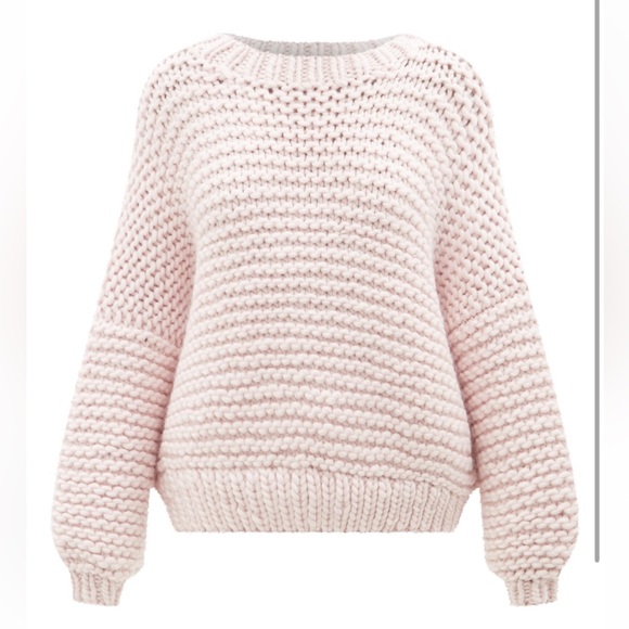 NWT Mr Mittens Oversized Wool Sweater - Marshmallow Pink 🎀 - Picture 3 of 7